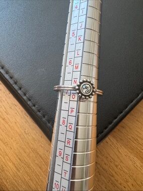 Brighton Silver Ring with Clear Crystal Accent